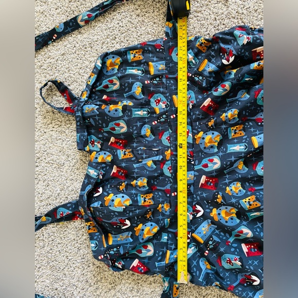 Eva Rose plus size mushrooms and potions pin up girl full zip bow tie pockets - Picture 8 of 12